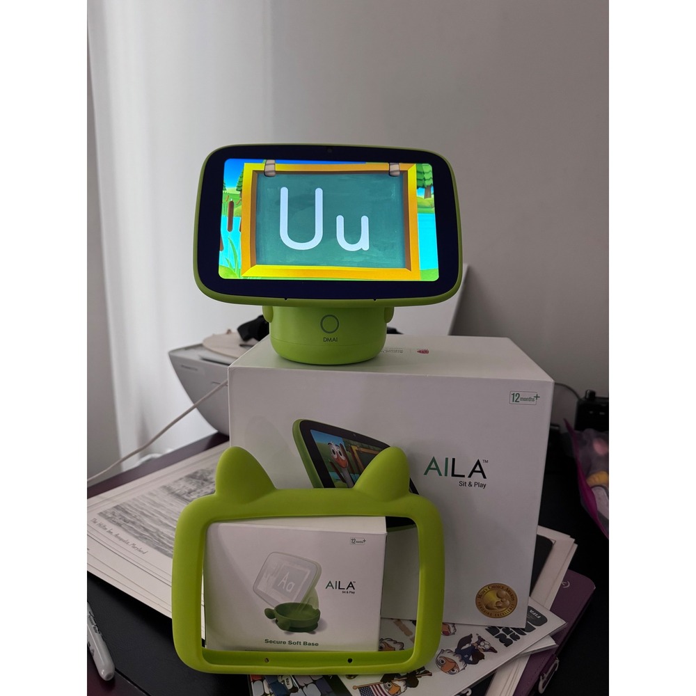 DMAI AILA Sit & Play Plus Preschool Learning System Green with Secure Base Box